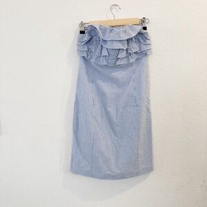 Vineyard Vines- Ruffled Top Strapless Dress - Size 0